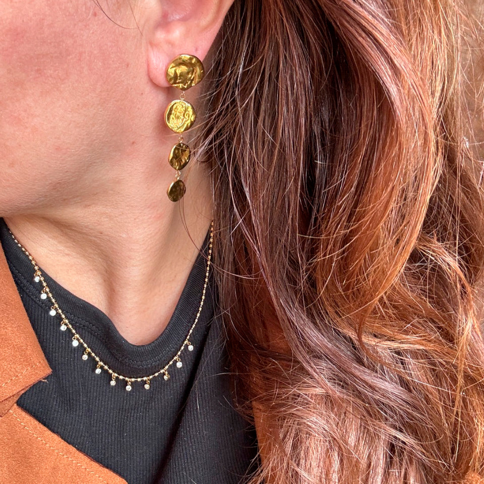 Wolff Jewelry Bastic Earrings Øreringe 18 karat guldbelagt