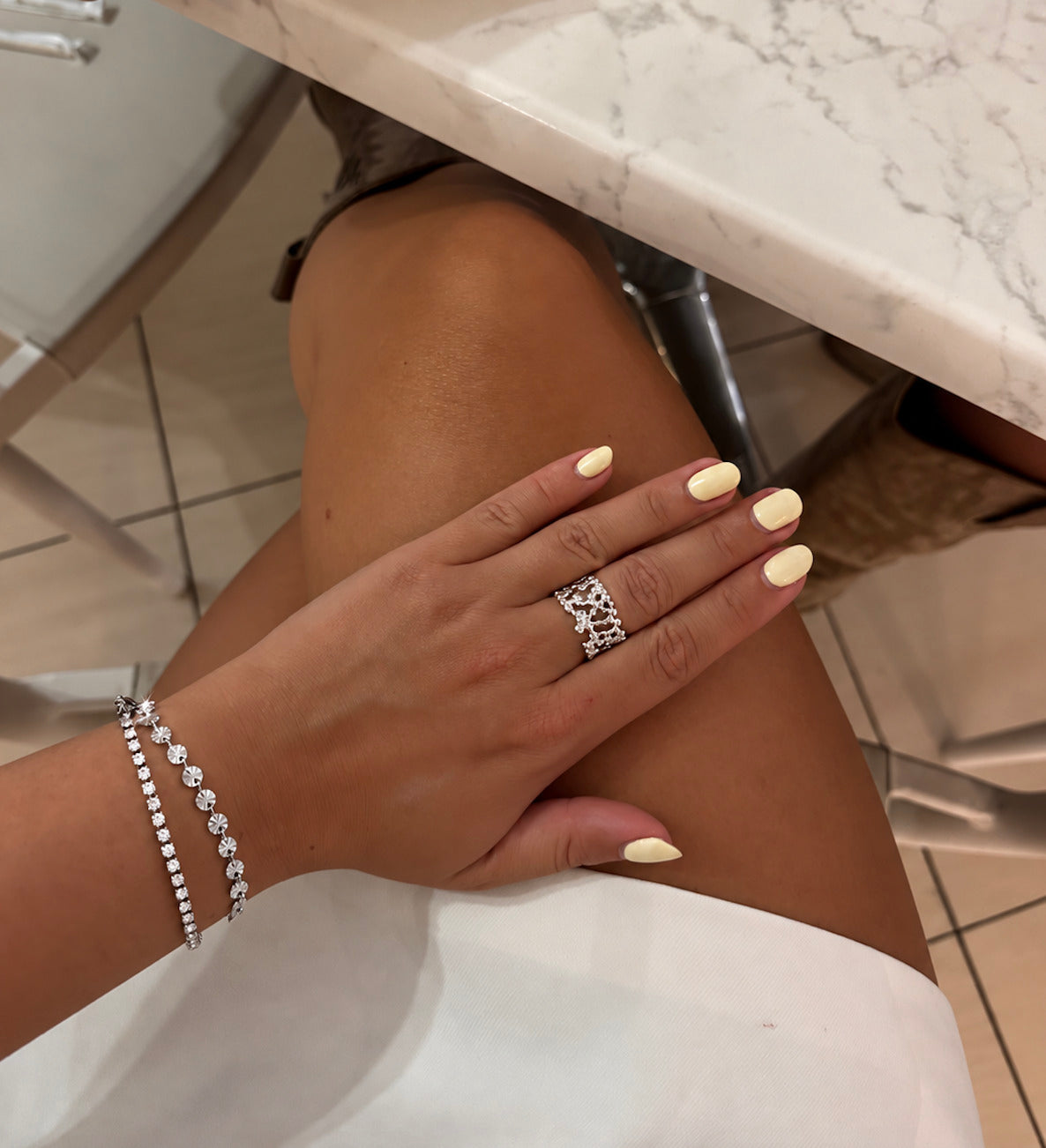 Wolff Jewelry Big Boble Ring Ringe Sølvfarvet