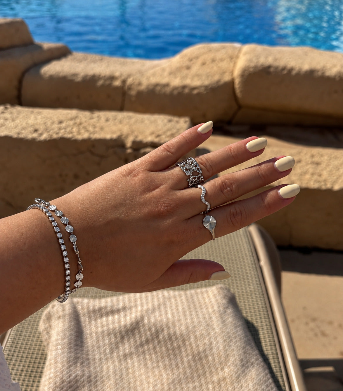 Wolff Jewelry Big Boble Ring Ringe Sølvfarvet