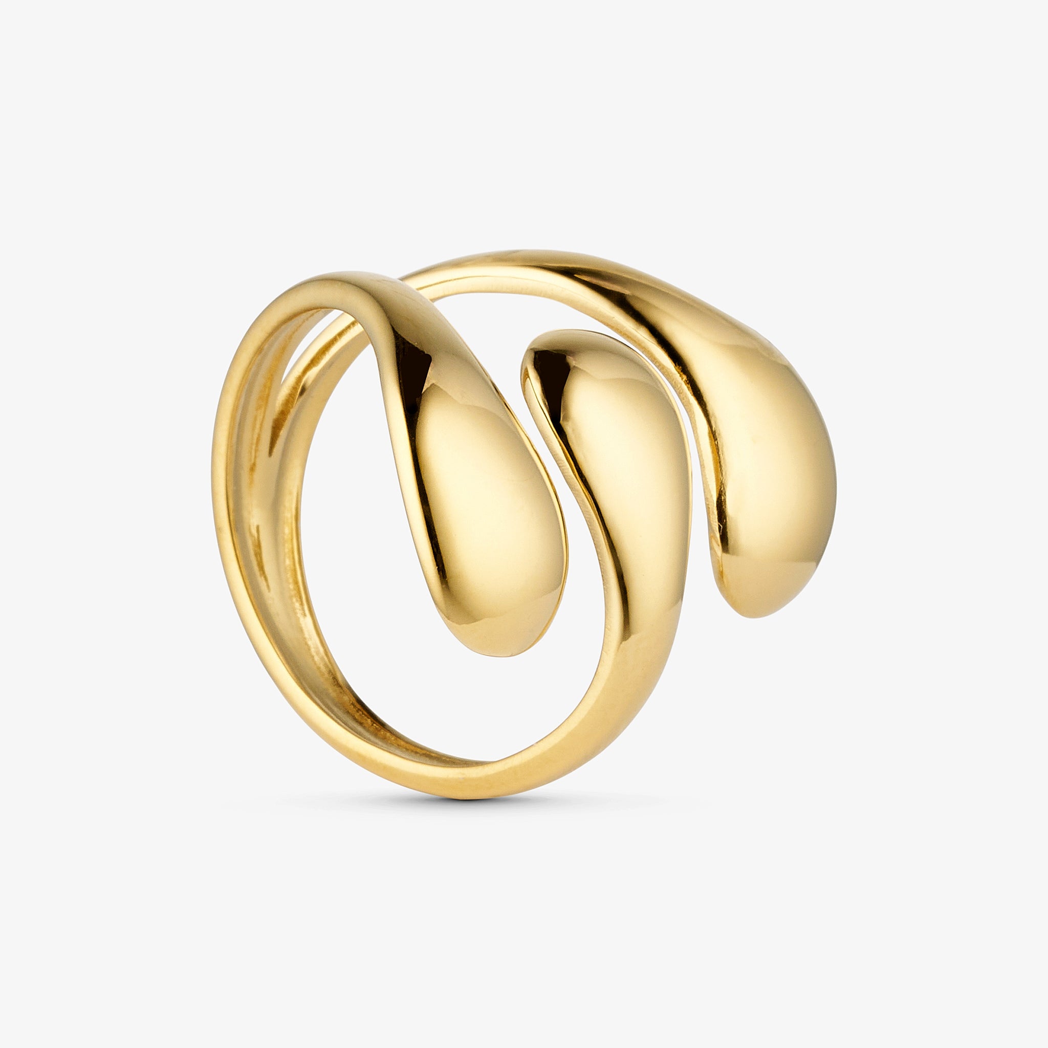Wolff Jewelry Bomby Giant Ring Ringe 18 karat guldbelagt