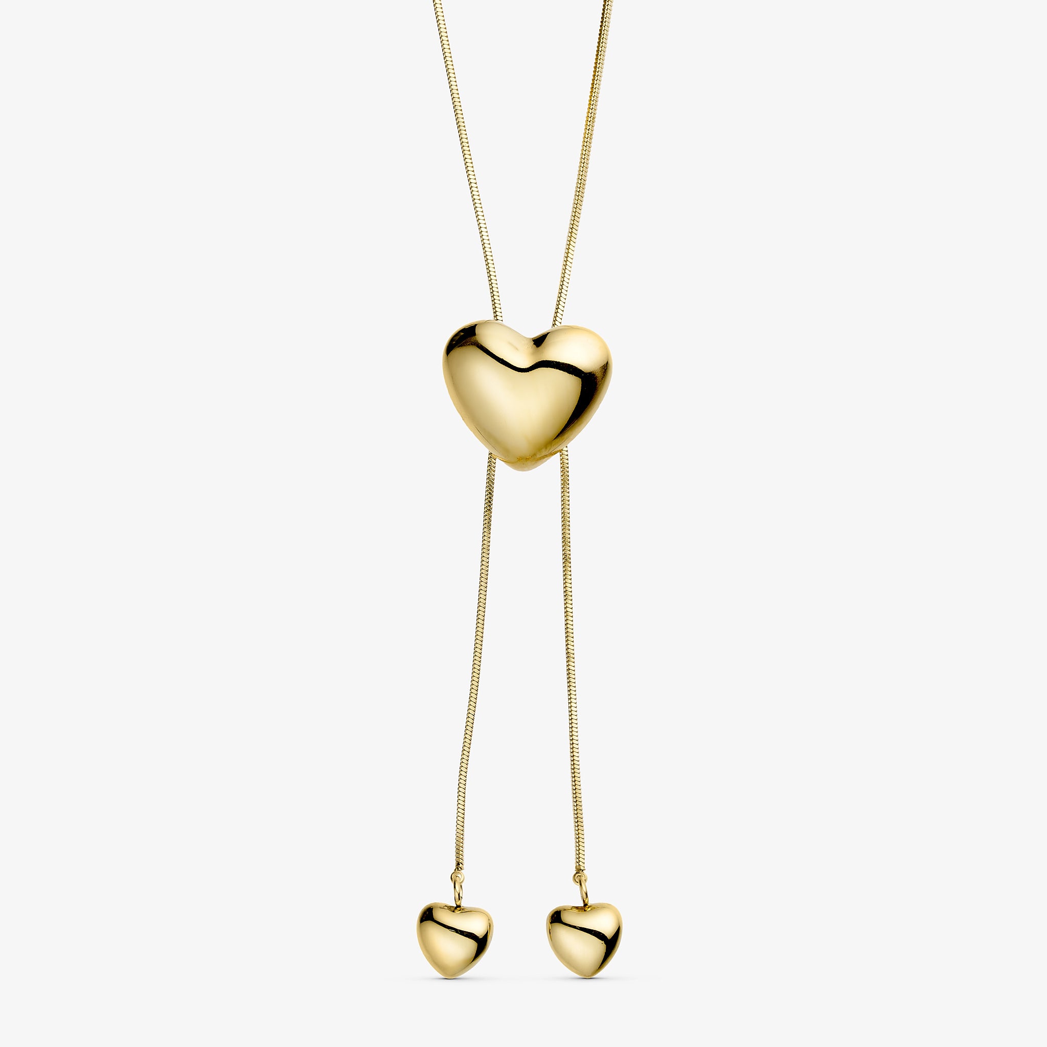Wolff Jewelry Bomby Heart Necklace Halskæder 18 karat guldbelagt