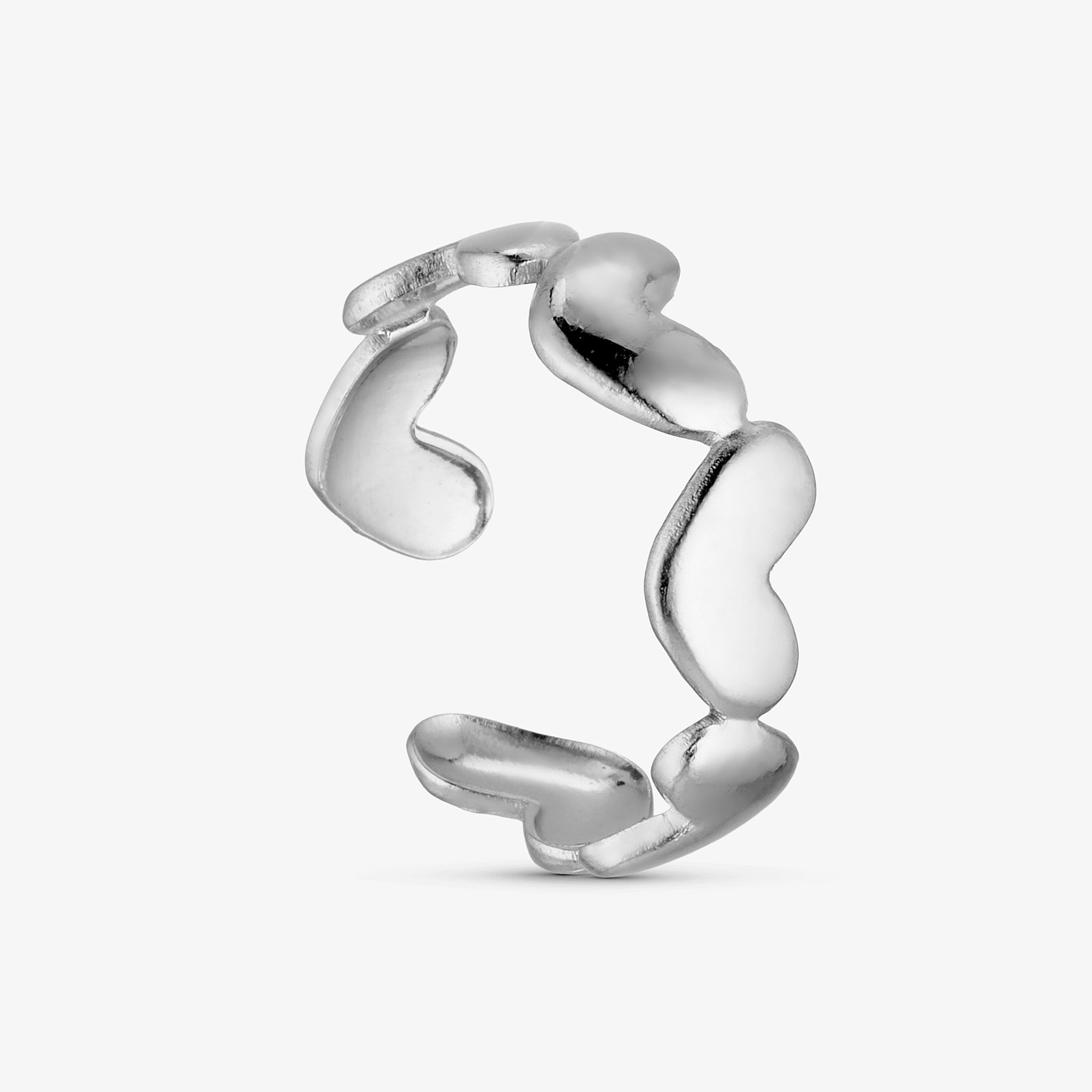 Wolff Jewelry Bomby Heart Ring Ringe Sølvfarvet