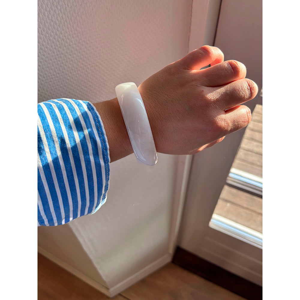 Wolff Jewelry Brava Bangle Armbånd Hvid