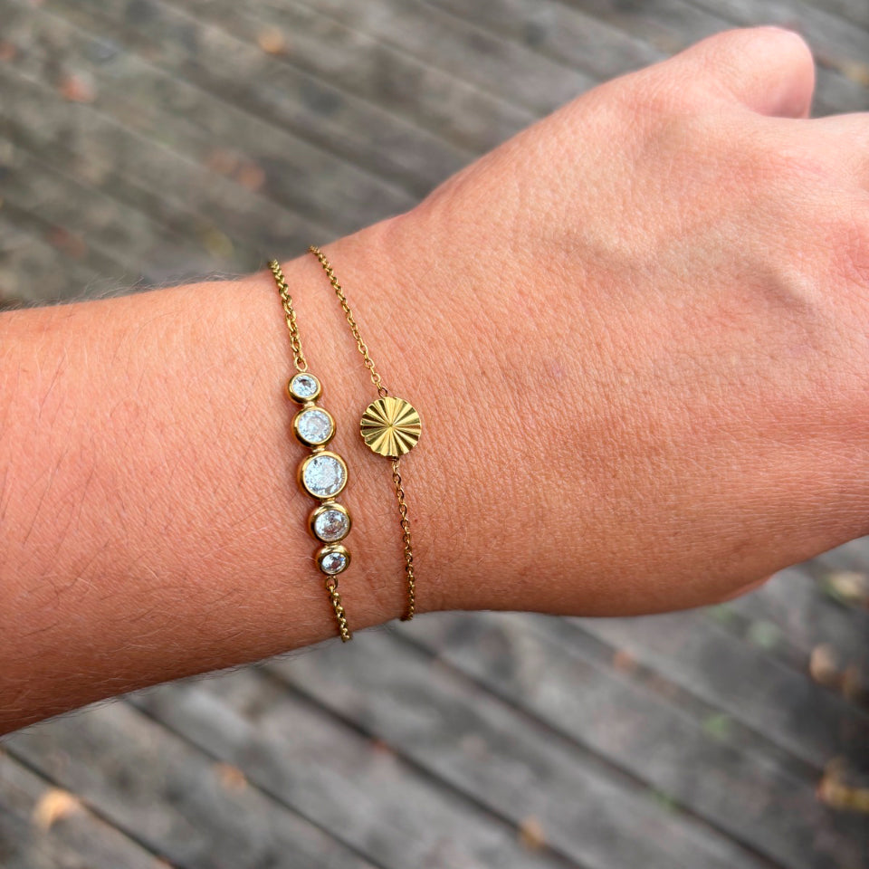Wolff Jewelry Braza Bracelet Armbånd 18 karat guldbelagt