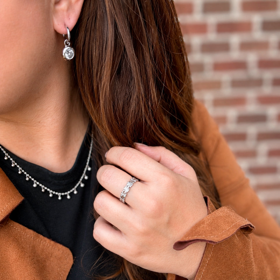 Wolff Jewelry Braza Hoops Øreringe Sølvfarvet