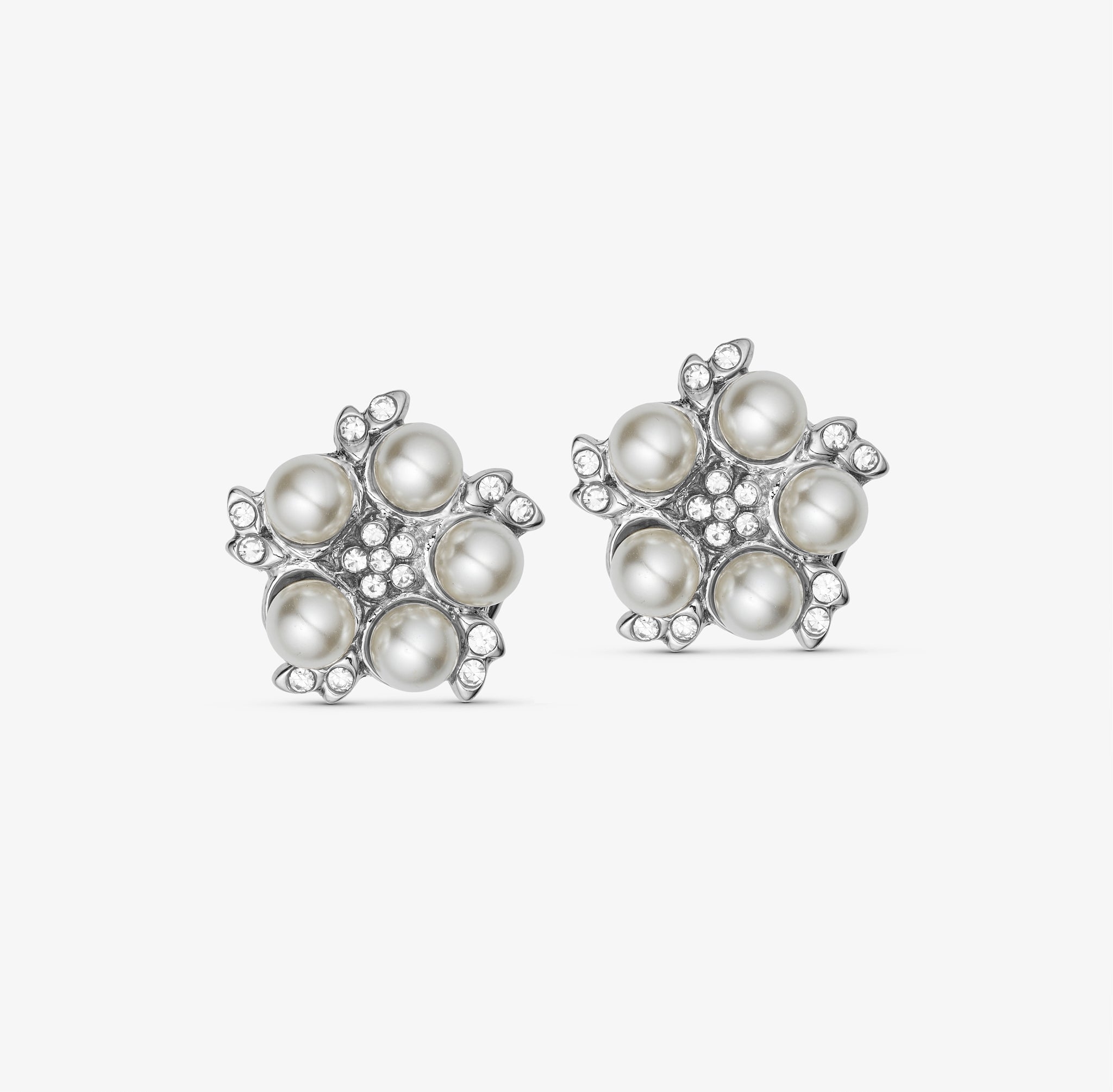 Wolff Jewelry Button Cover - Pearl Flower Button Covers Hvid