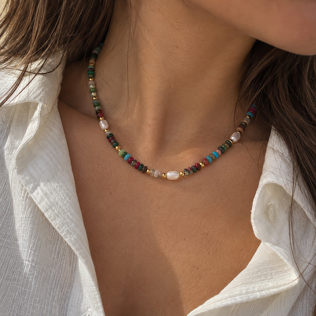 Wolff Jewelry Color Pearl Necklace Halskæder Mix