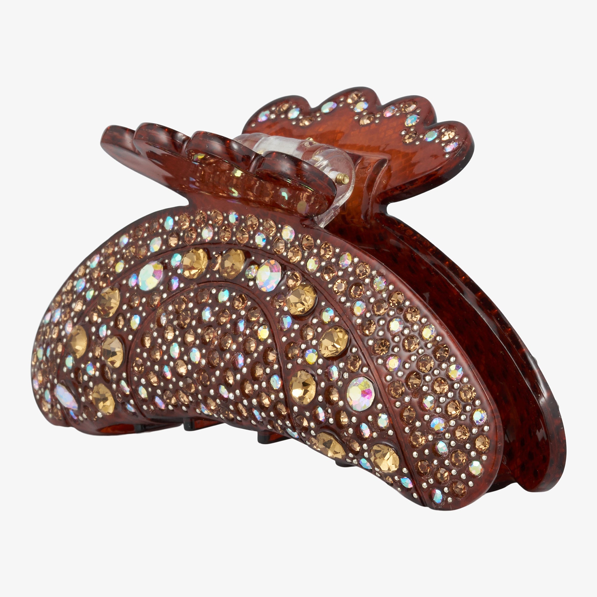 Wolff Jewelry Hairclip w. stones Hårspænder Brown