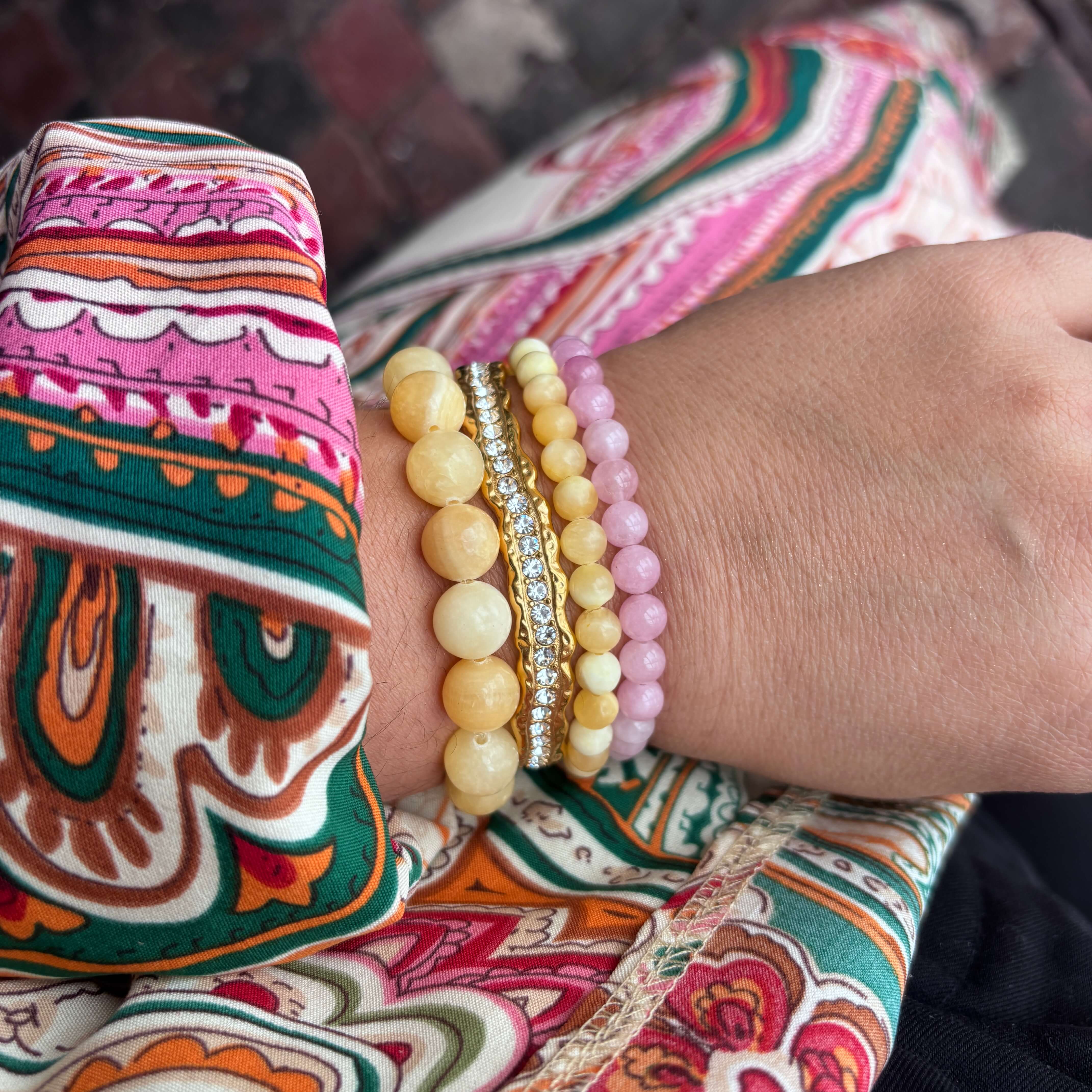 Wolff Jewelry Jalle Pearl Bracelet Armbånd Rose