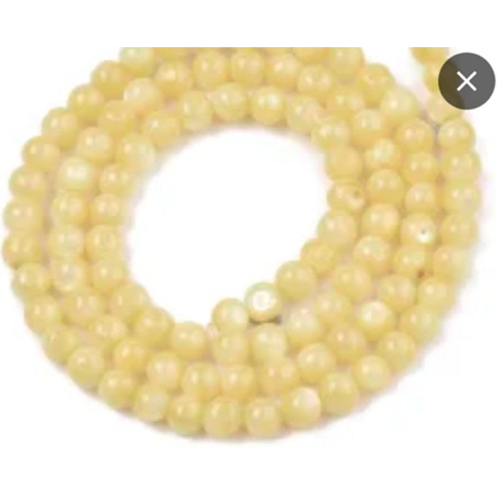 Wolff Jewelry Jusi Pearl Earring Øreringe Light Yellow