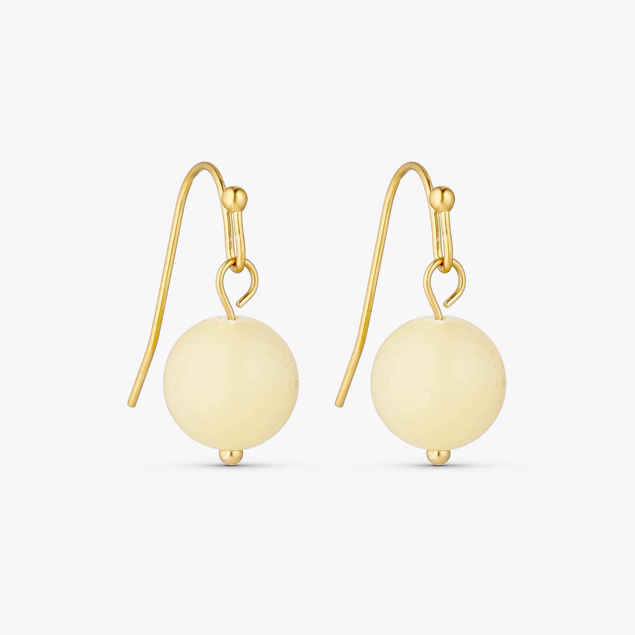 Wolff Jewelry Jusi Pearl Earring Øreringe Light Yellow
