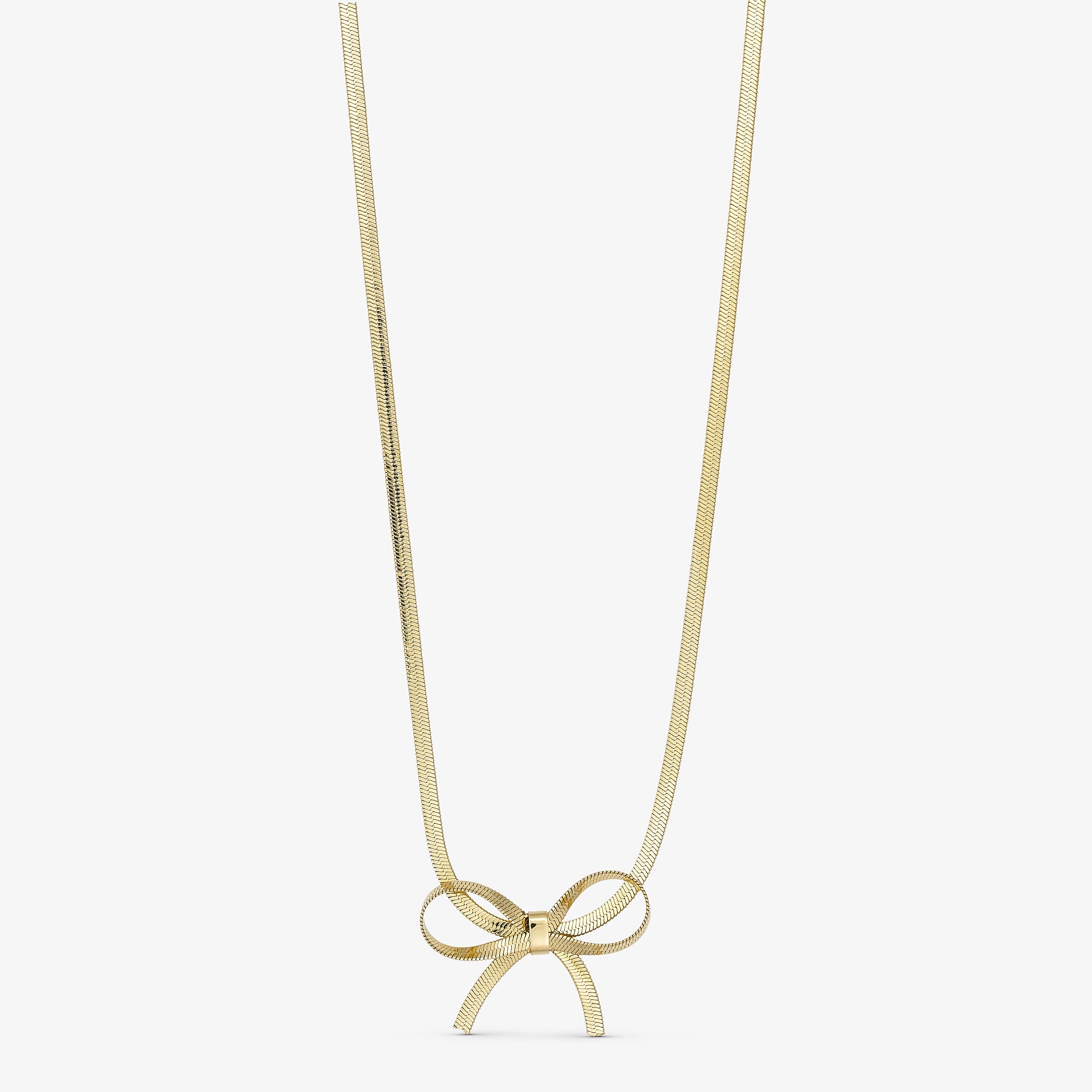Wolff Jewelry Kleo Bow Necklace 2mm Halskæder 18 karat guldbelagt