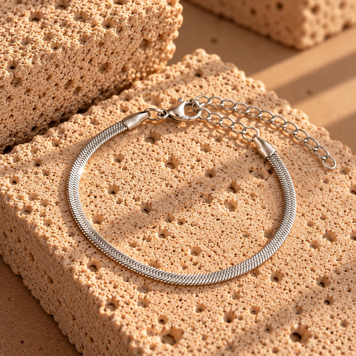 Wolff Jewelry Kleo Bracelet 3mm Armbånd Sølvfarvet