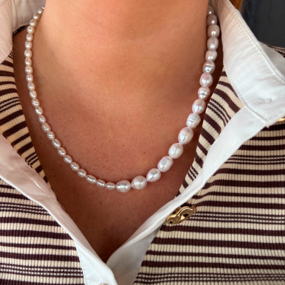 Wolff Jewelry Lissa Pearl Necklace Halskæder Hvid