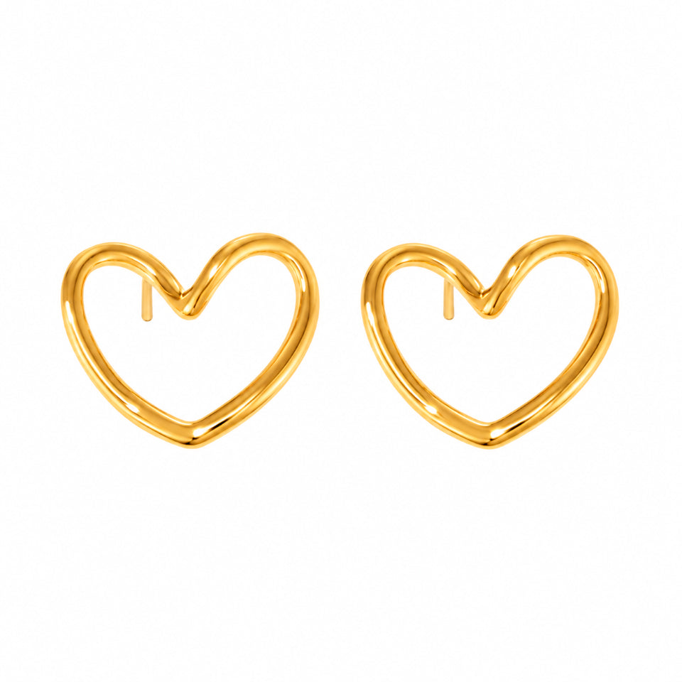 Wolff Jewelry Luna Earrings Øreringe 18 karat guldbelagt