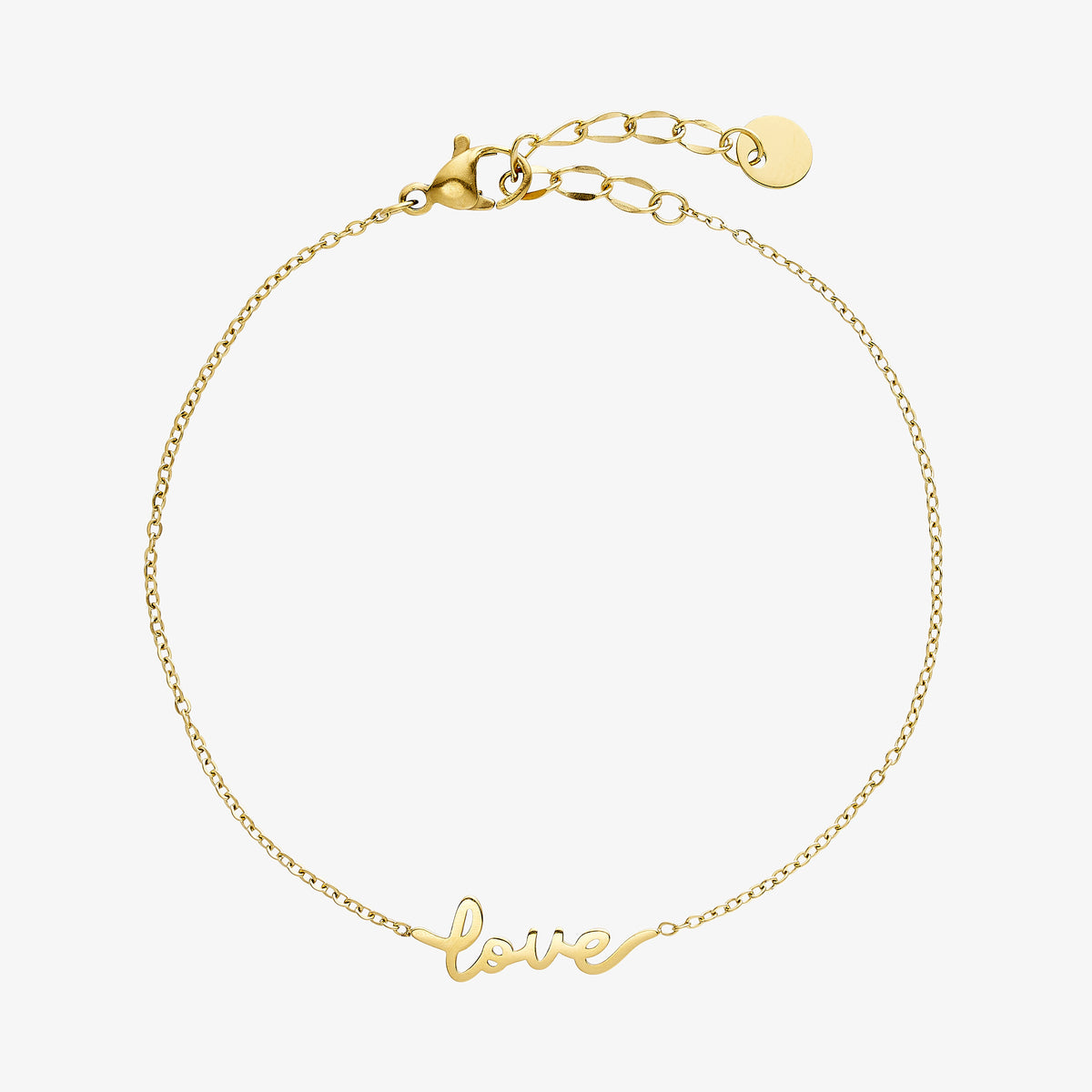 Wolff Jewelry Luna Love Bracelet Armbånd 18 karat guldbelagt