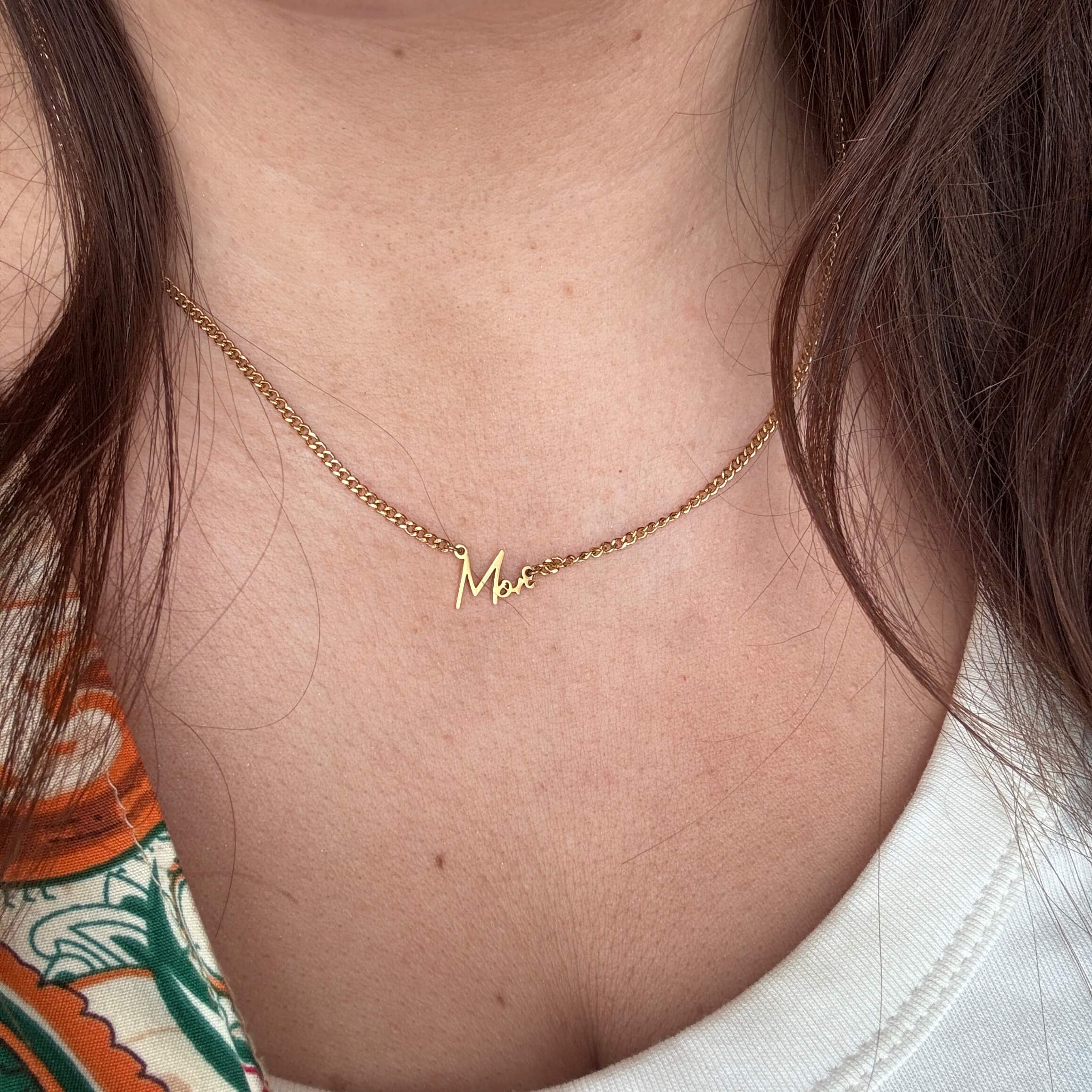 Wolff Jewelry MOR Signature Necklace Halskæder 18 karat guldbelagt