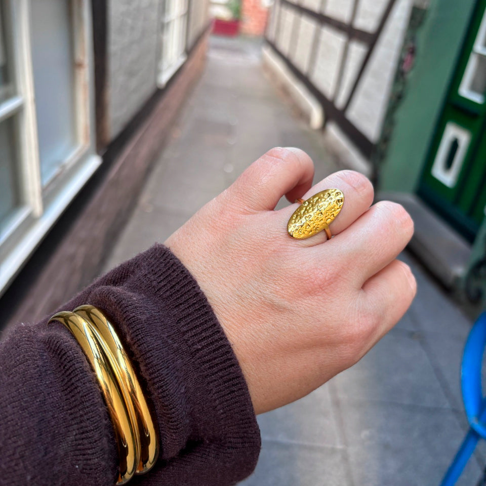 Wolff Jewelry Mindy Bangle Armbånd 18 karat guldbelagt