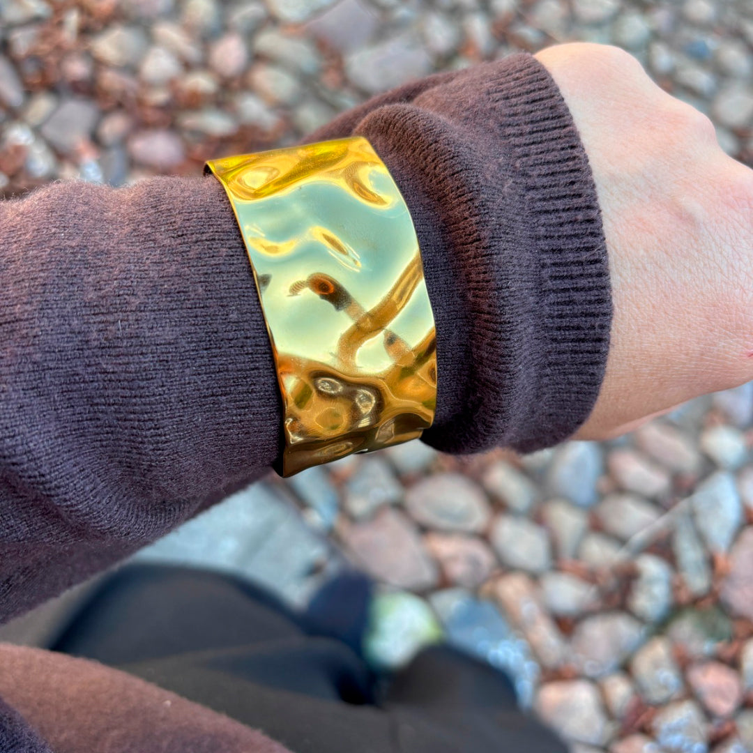 Wolff Jewelry Mindy Big Bangle Armbånd 18 karat guldbelagt