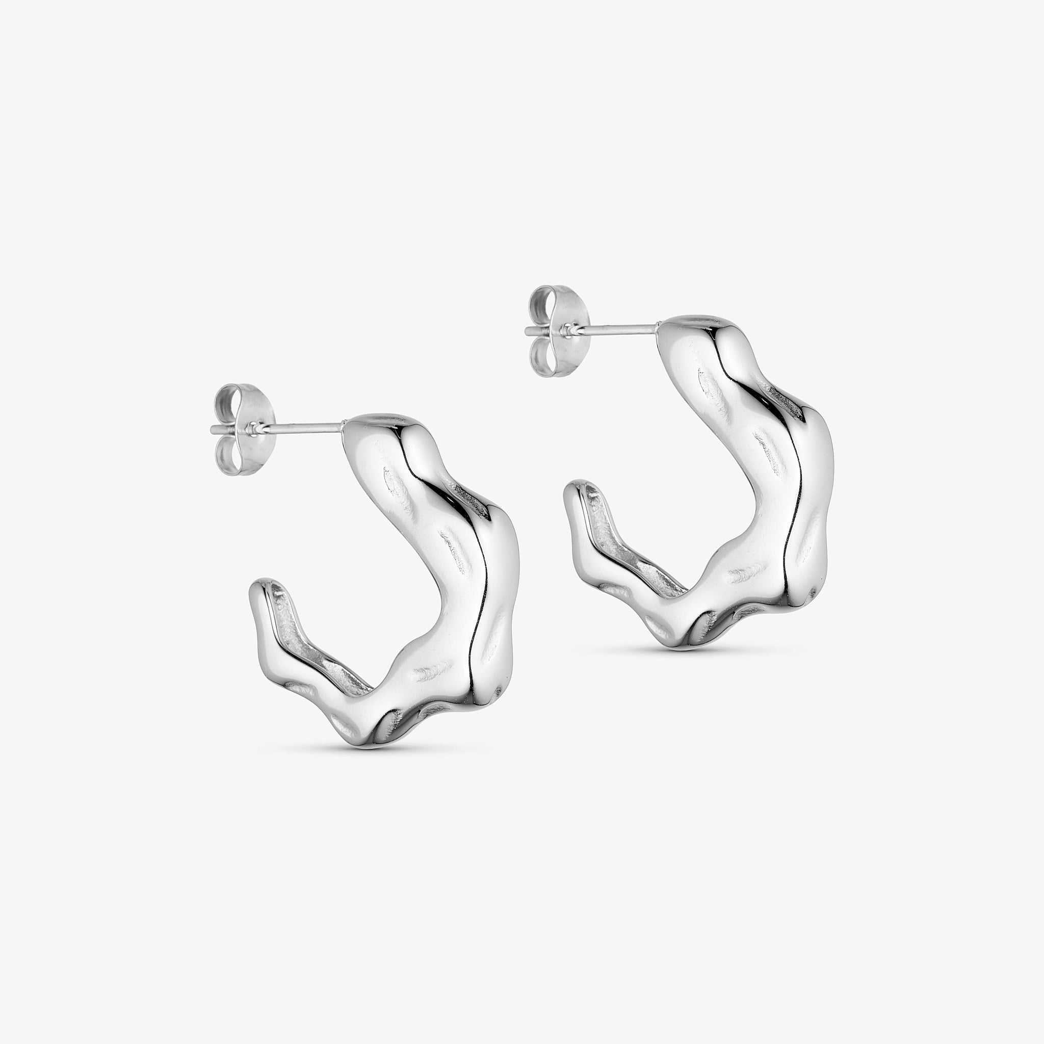 Wolff Jewelry Mindy Mini Hoops Øreringe Sølvfarvet