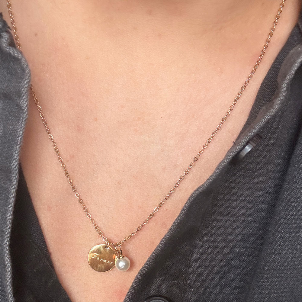 Wolff Jewelry Pearl Necklace - FARMOR Halskæder 18 karat guldbelagt