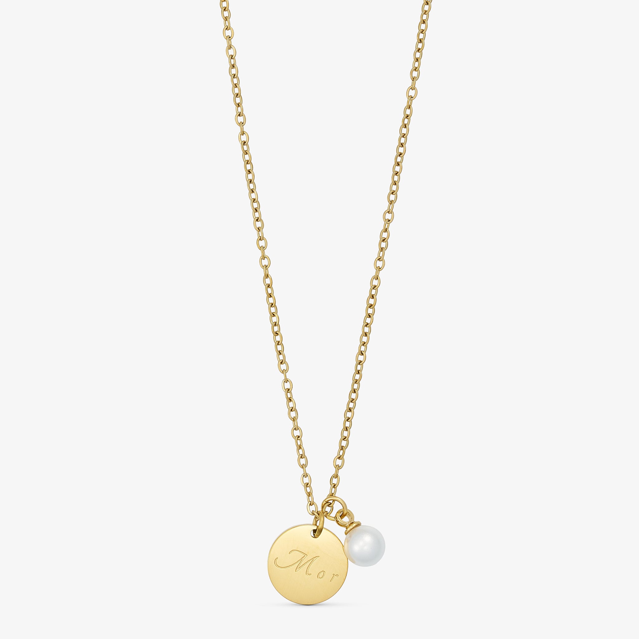 Wolff Jewelry Pearl Necklace - MOR Halskæder 18 karat guldbelagt