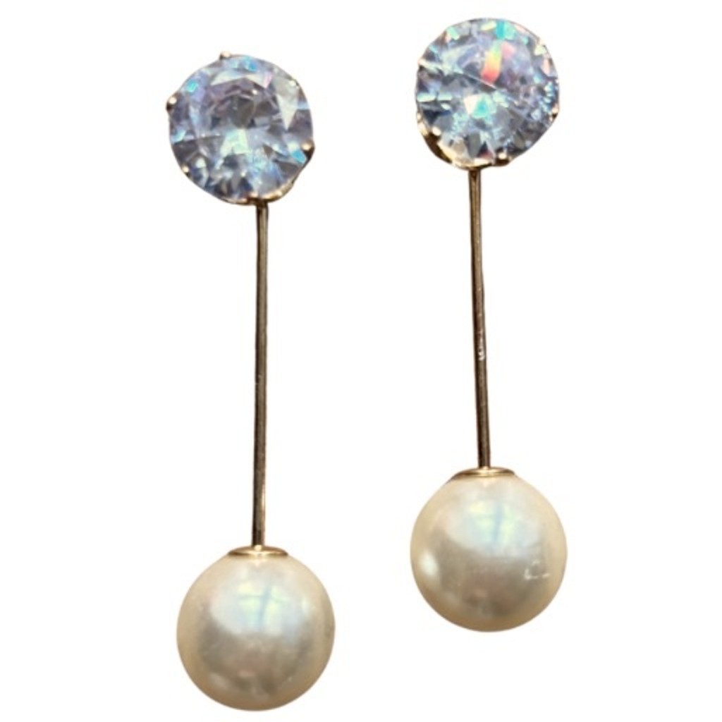 Wolff Jewelry Pin - pearl and simili Tilbehør Gold Plated