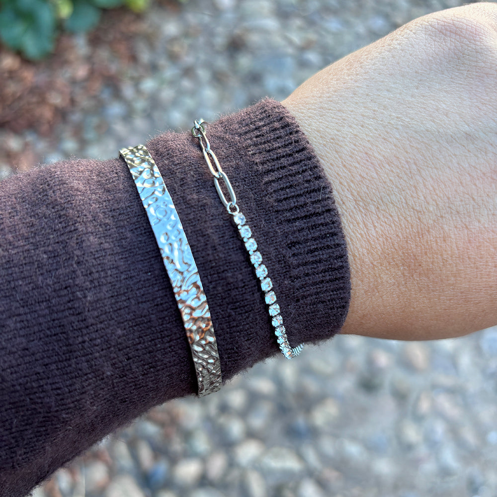 Wolff Jewelry Rustic Bangle Armbånd Sølvfarvet