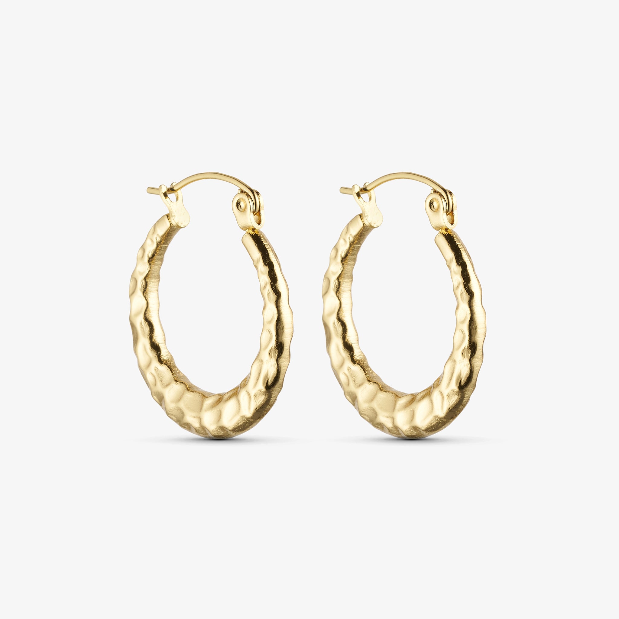 Wolff Jewelry Rusty Big Hoops Øreringe 18 karat guldbelagt