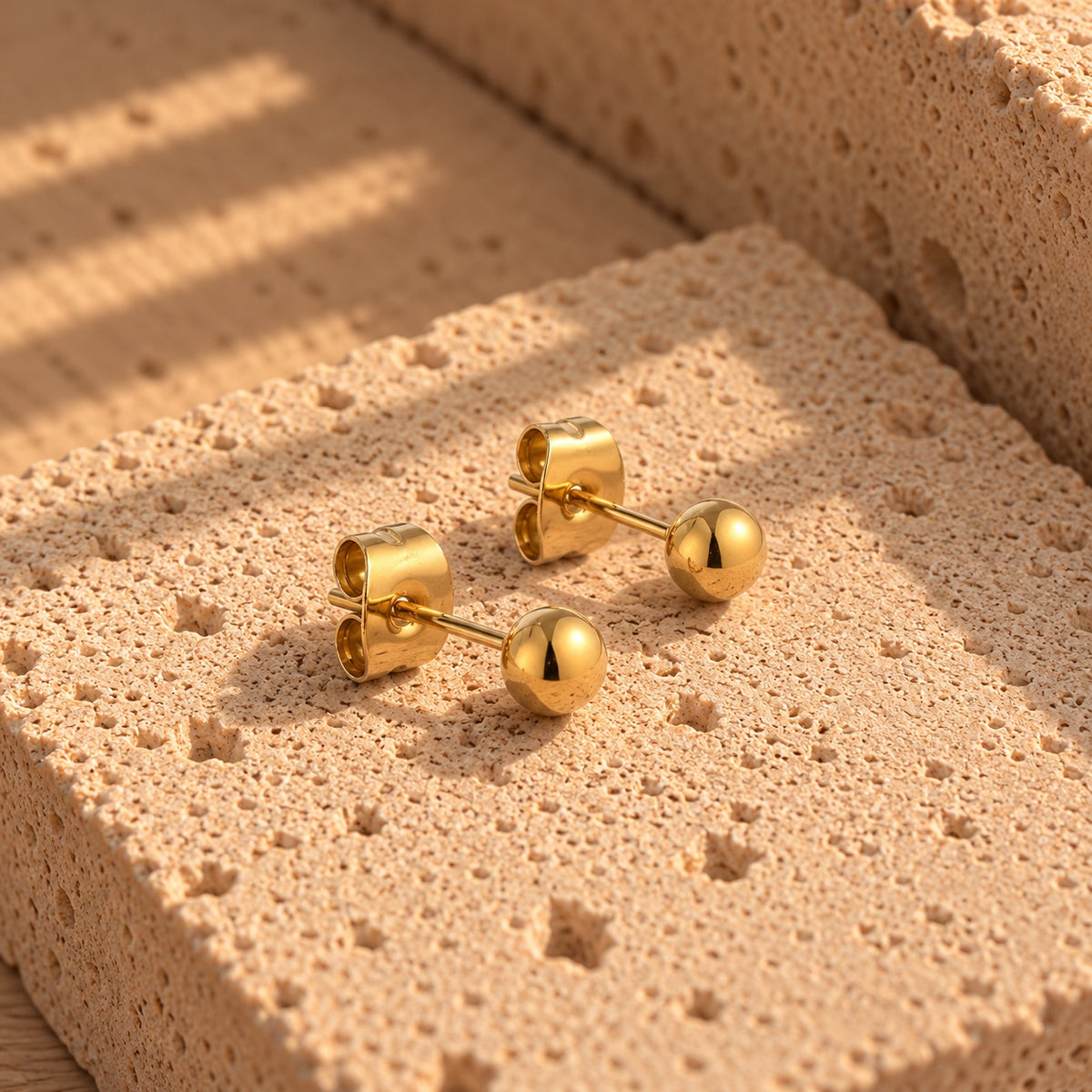 Wolff Jewelry Single Boble Earring Øreringe 18 karat guldbelagt