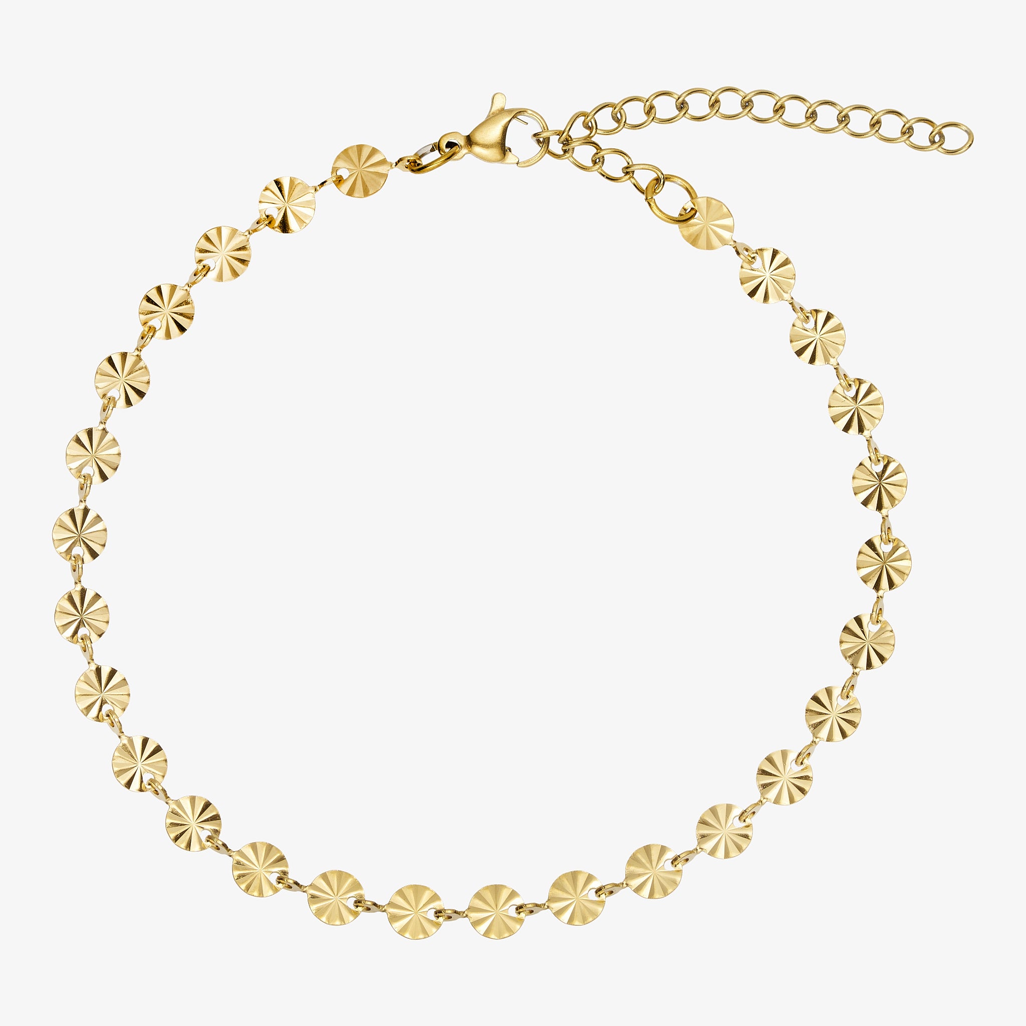 Wolff Jewelry Sunny Chain Anklet Ankelkæder 18 karat guldbelagt