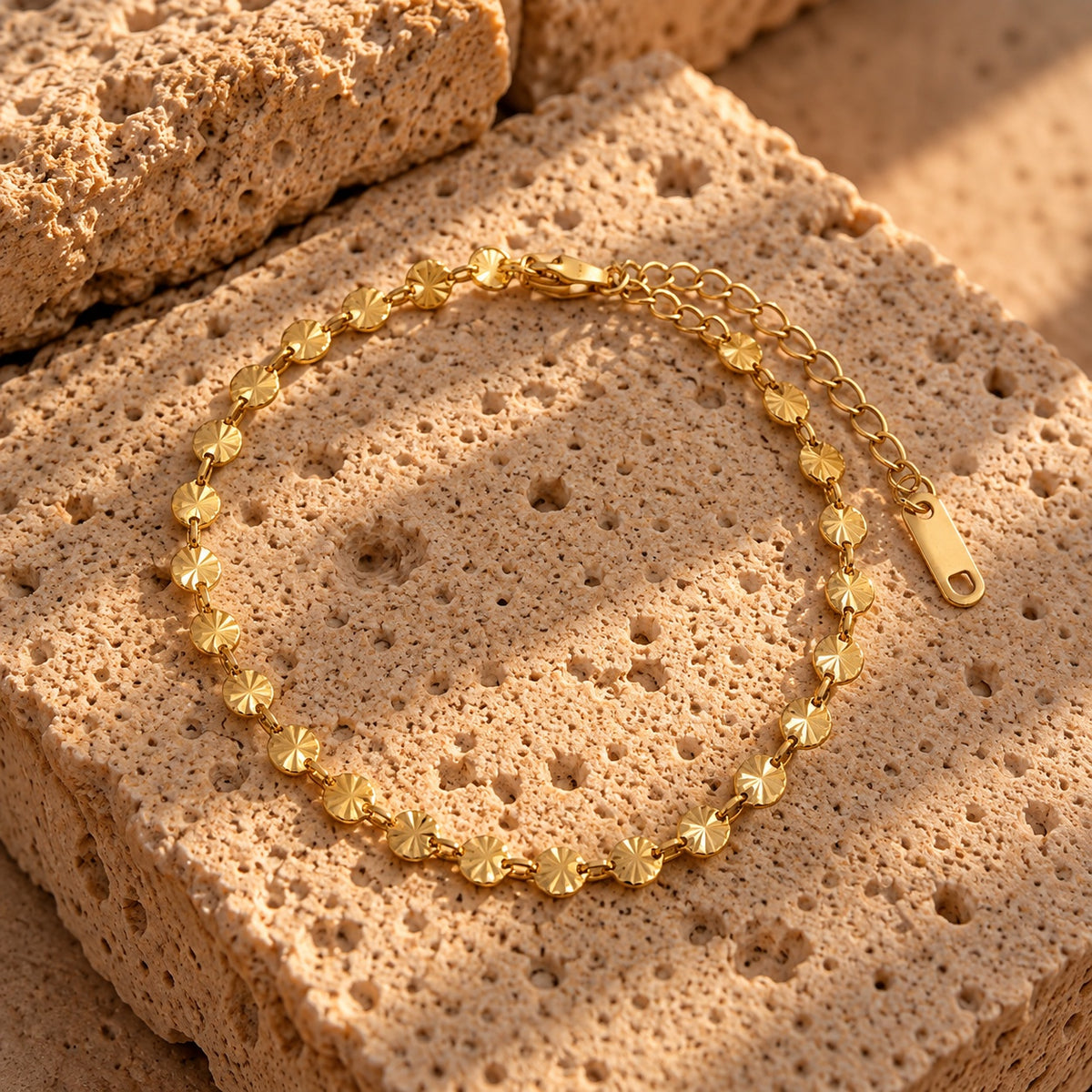 Wolff Jewelry Sunny Chain Bracelet Armbånd 18 karat guldbelagt