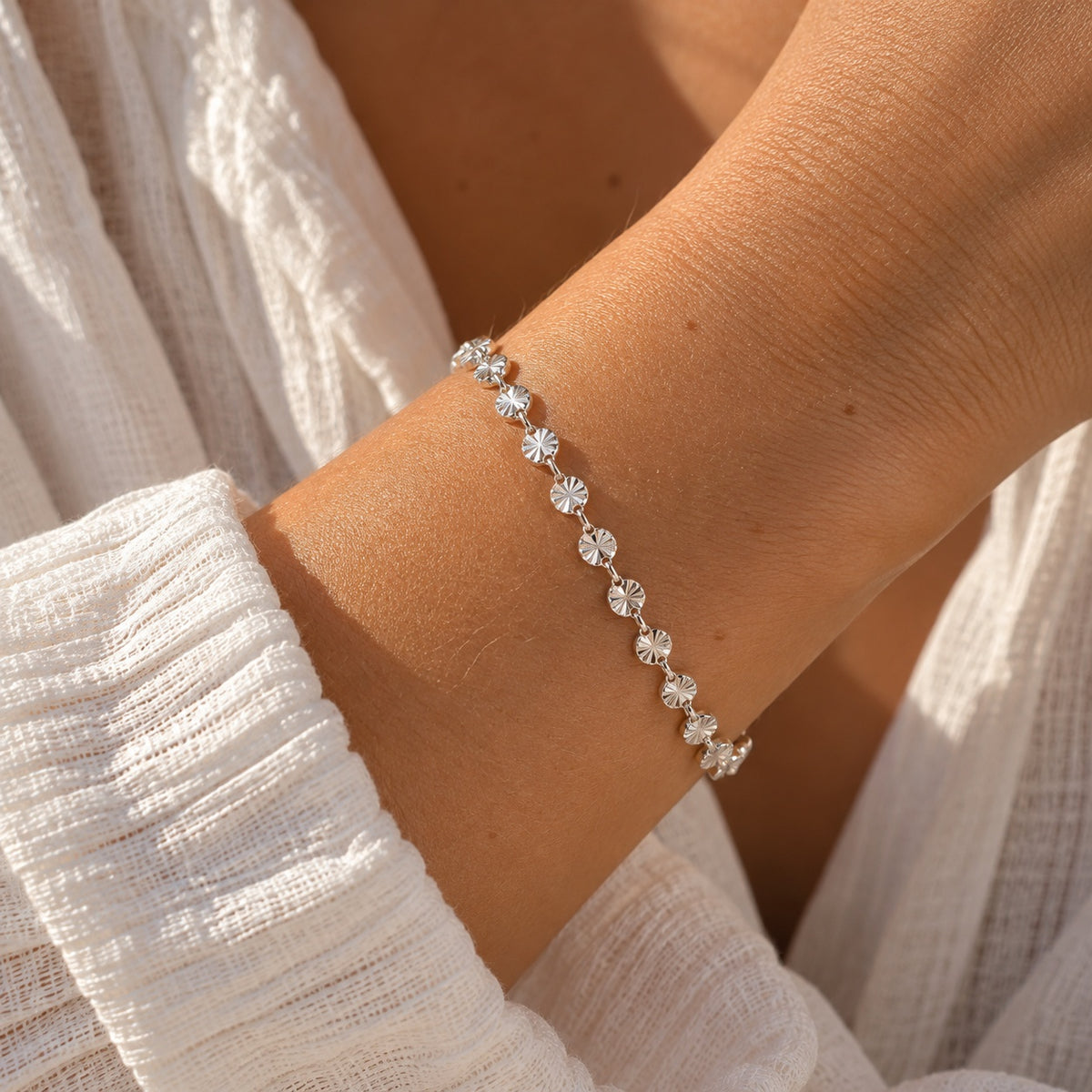 Wolff Jewelry Sunny Chain Bracelet Armbånd Sølvfarvet