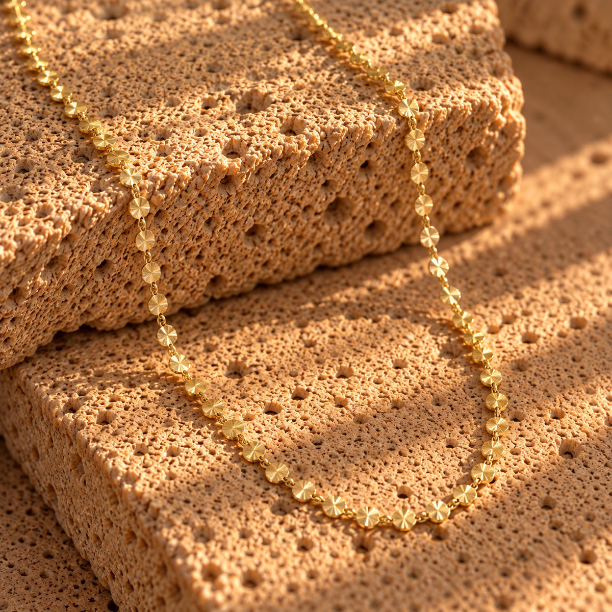 Wolff Jewelry Sunny Chain Necklace Halskæder 18 karat guldbelagt
