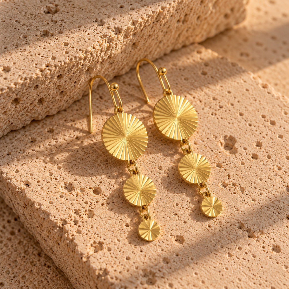 Wolff Jewelry Sunny Earring Øreringe 18 karat guldbelagt
