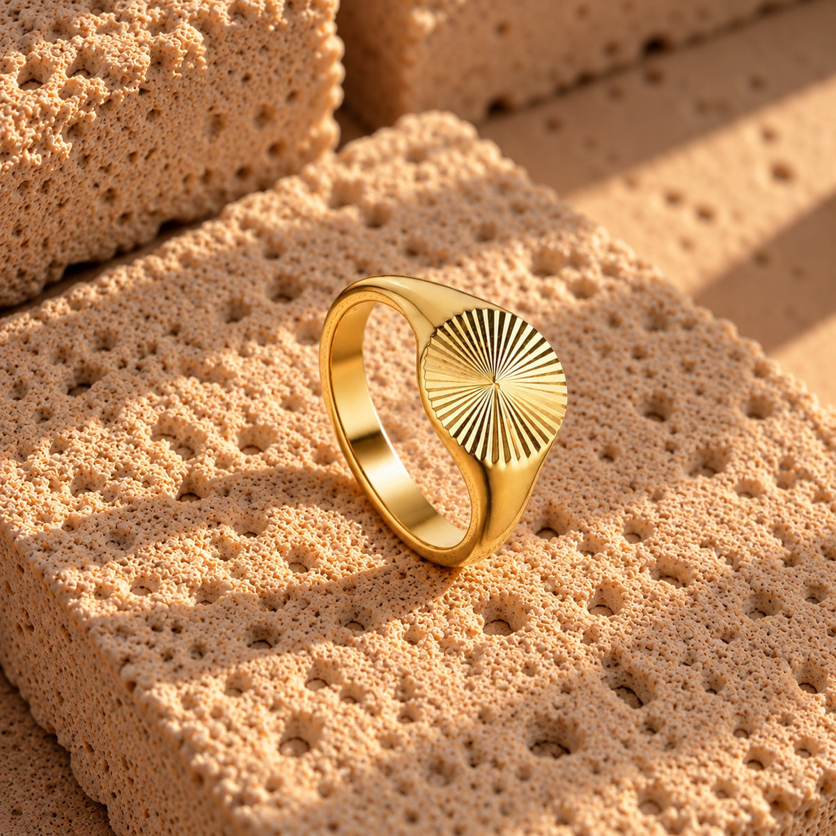 Wolff Jewelry Sunny Mini Ring Ringe 18 karat guldbelagt