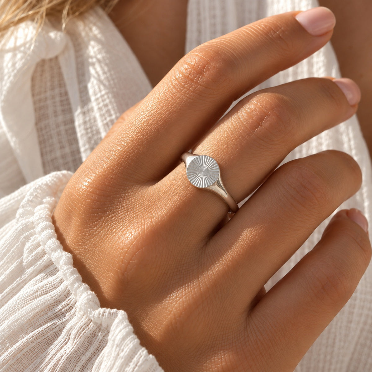 Wolff Jewelry Sunny Mini Ring Ringe Sølvfarvet