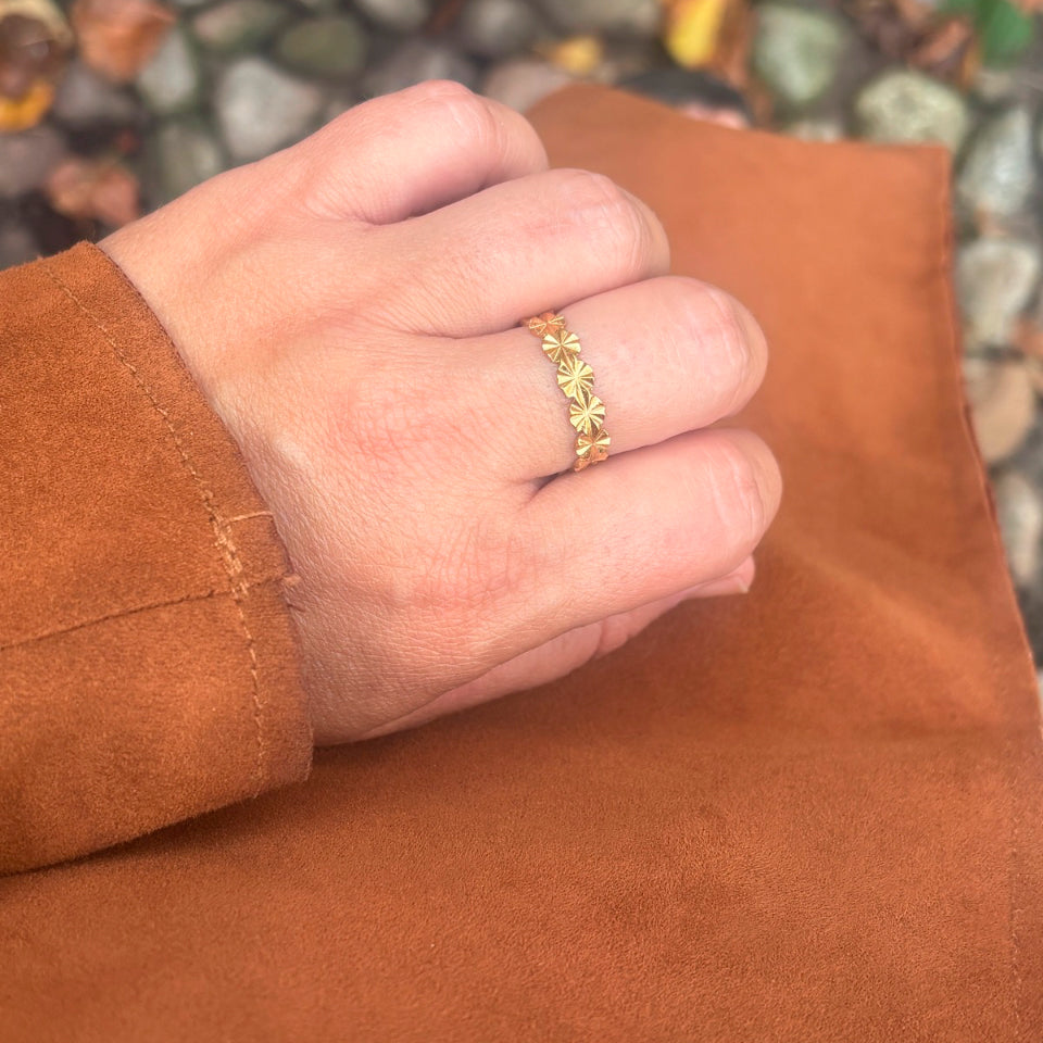 Wolff Jewelry Sunny Petit Ring Ringe 18 karat guldbelagt