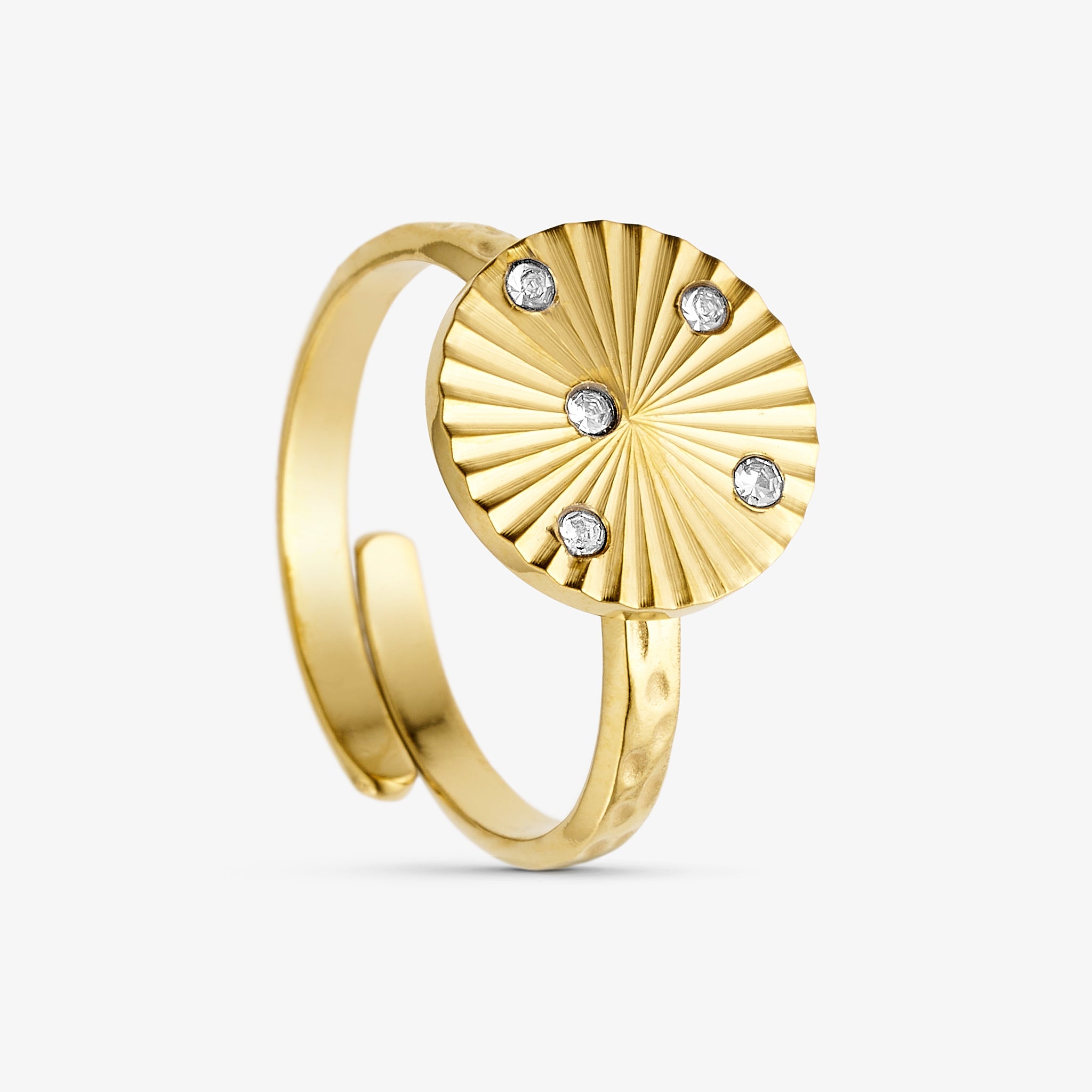 Wolff Jewelry Sunny Shine Ring Ringe 18 karat guldbelagt