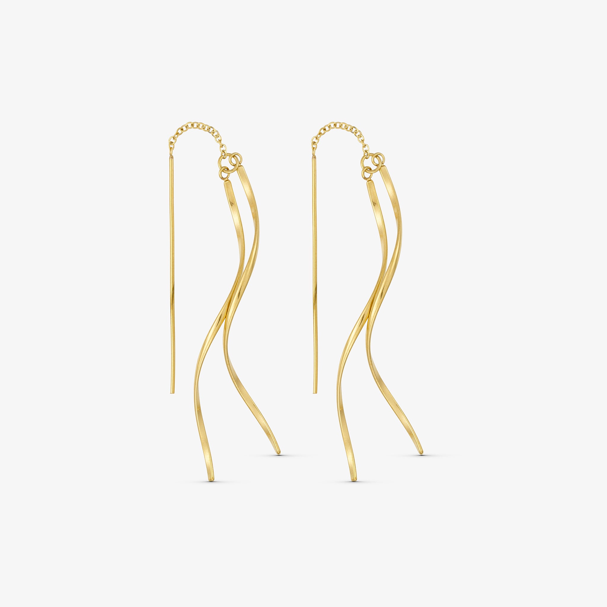 Wolff Jewelry Waves Earring Øreringe 18 karat guldbelagt