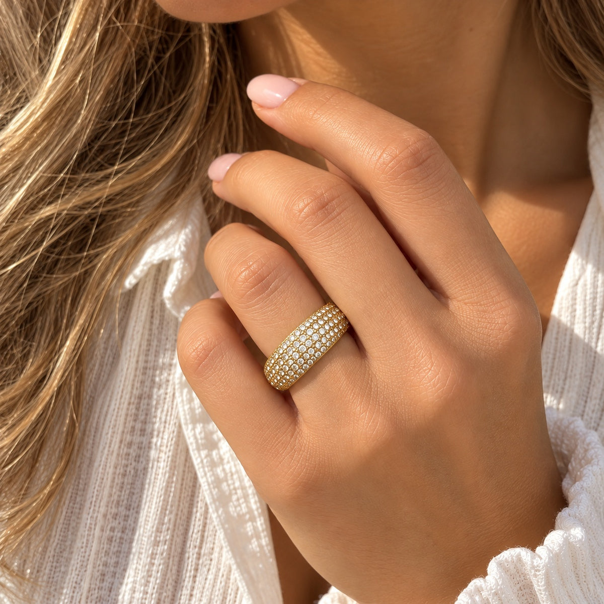 Wolff Jewelry Ziko Ring Ringe 18 karat guldbelagt