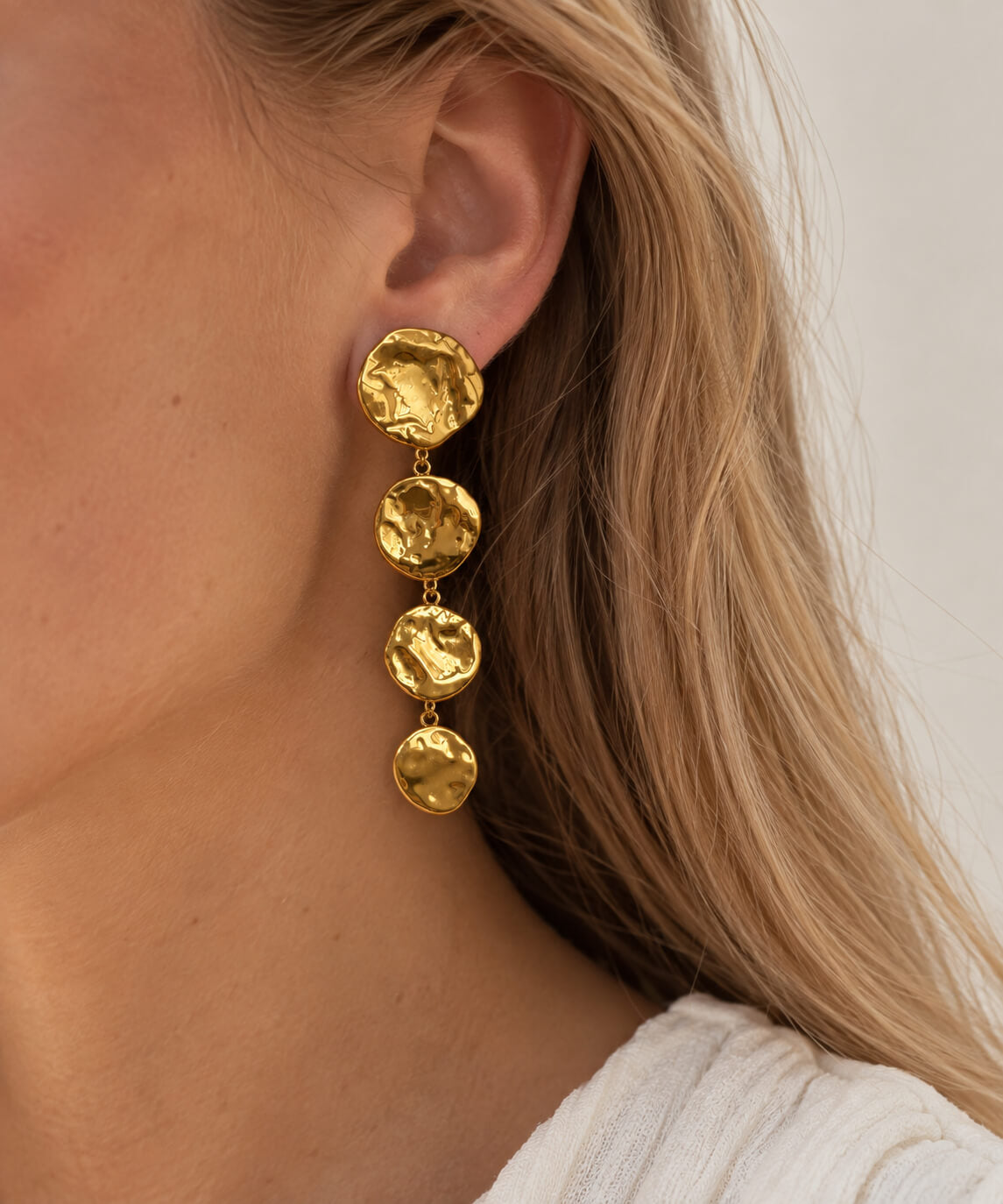 Wolff Jewelry Bastic Earrings Øreringe 18 karat guldbelagt