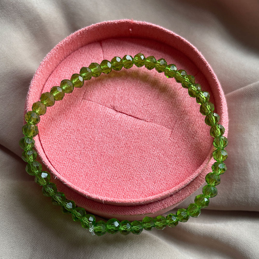 Wolff Jewelry Beads Bracelet  Mørkegrøn