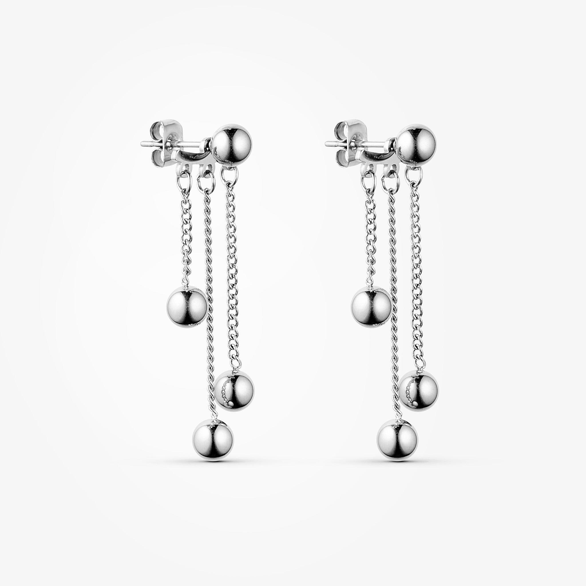 Wolff Jewelry Big Boble Earrings Øreringe Sølvfarvet