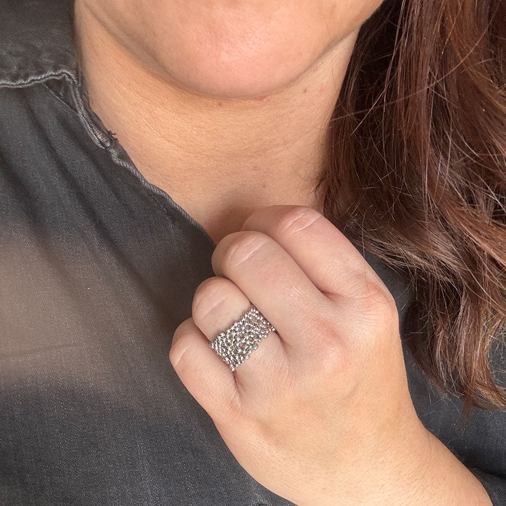 Wolff Jewelry Big Boble Ring Ringe Sølvfarvet