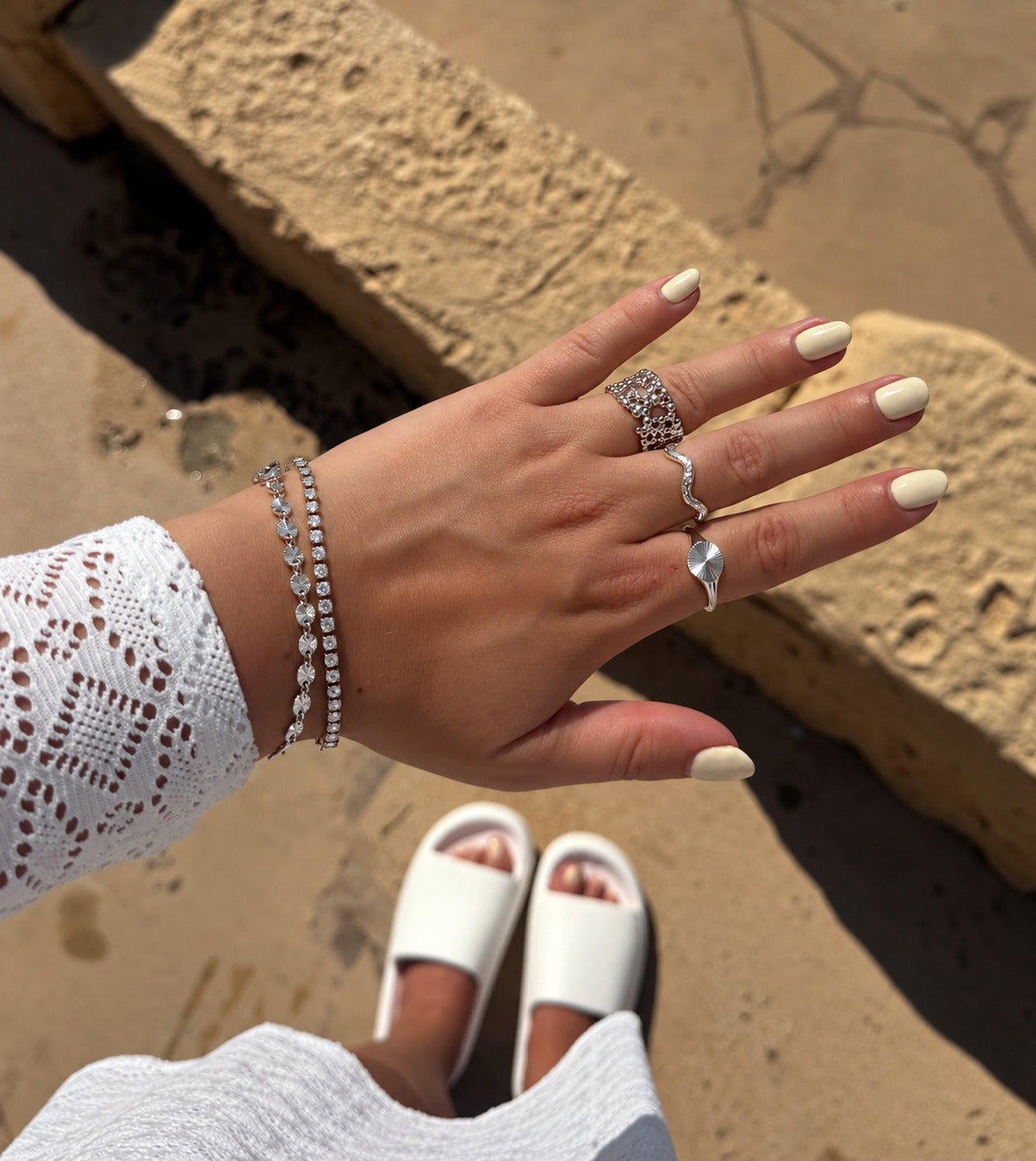 Wolff Jewelry Big Boble Ring Ringe Sølvfarvet