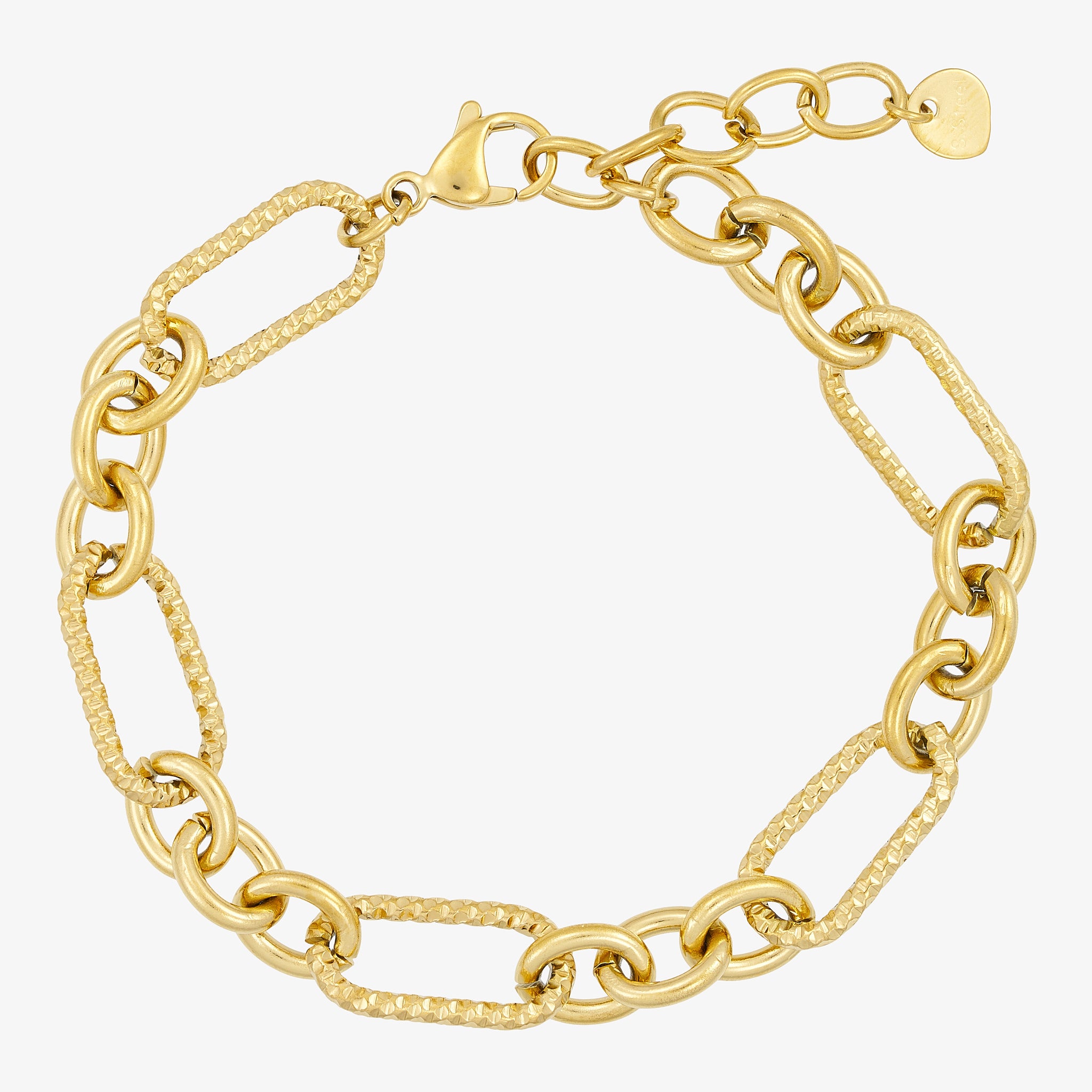 Wolff Jewelry Big Chain Bracelet Armbånd 18 karat guldbelagt