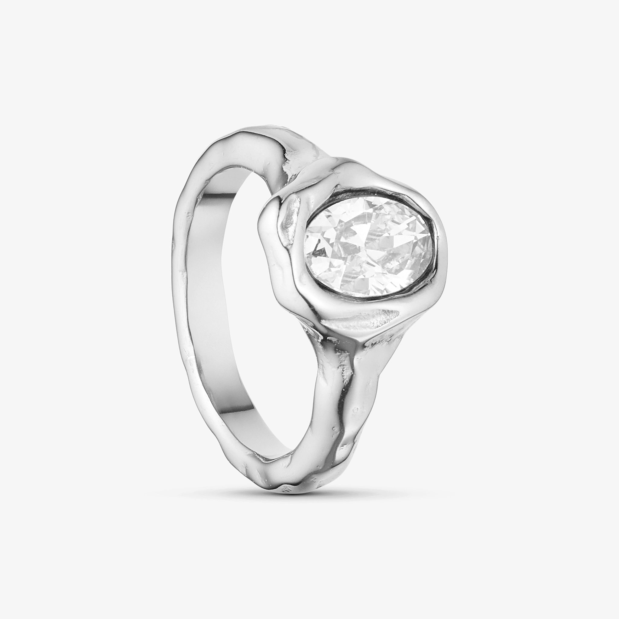 Wolff Jewelry Boble Crystal Ring Ringe Sølvfarvet