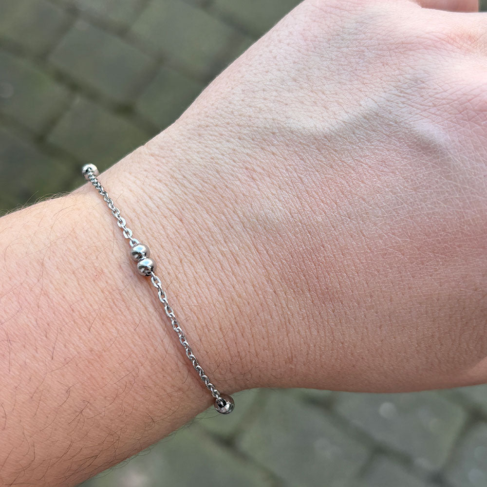 Wolff Jewelry Boble Duo Bracelet 16cm Armbånd Sølvfarvet