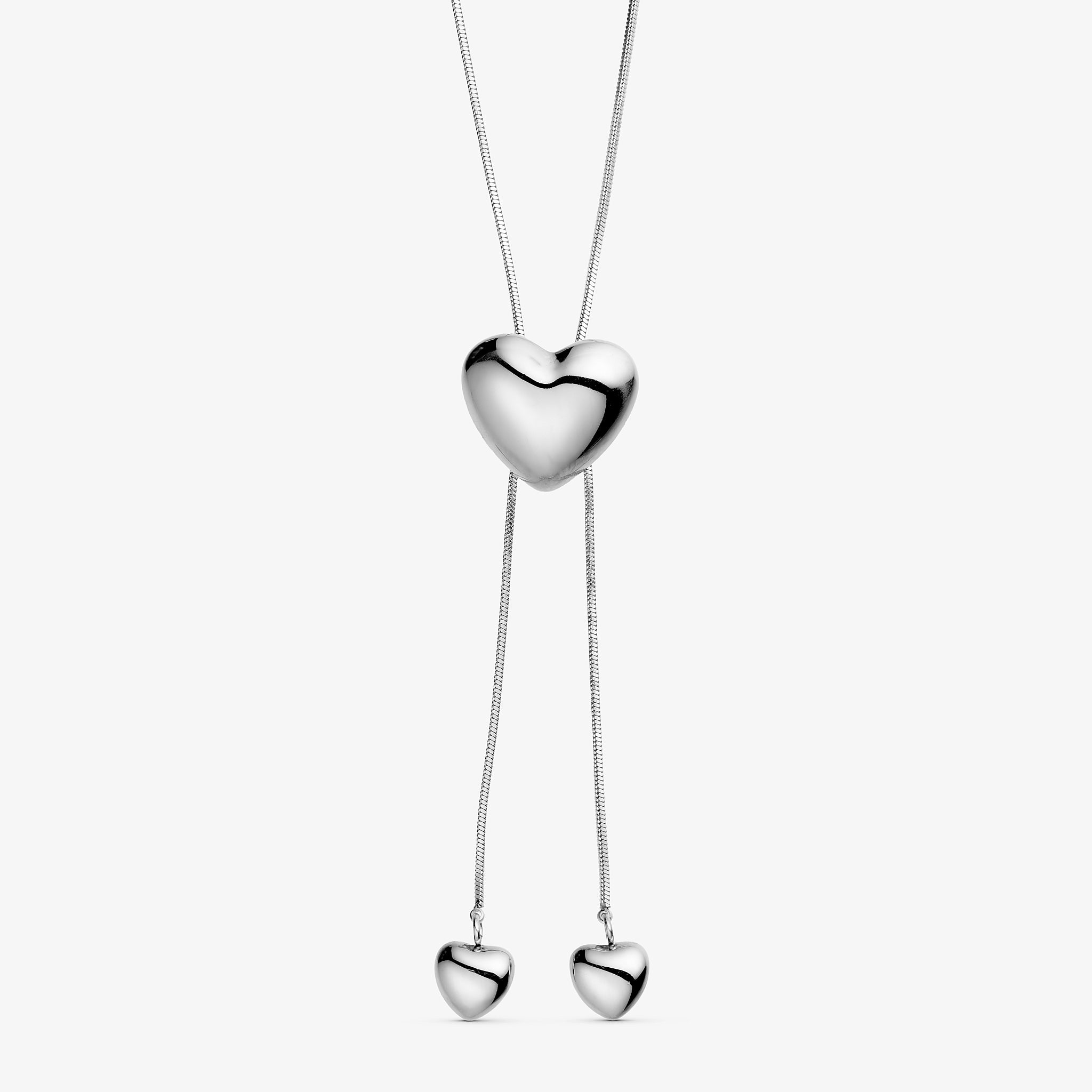 Wolff Jewelry Bomby Heart Necklace Halskæder Sølvfarvet